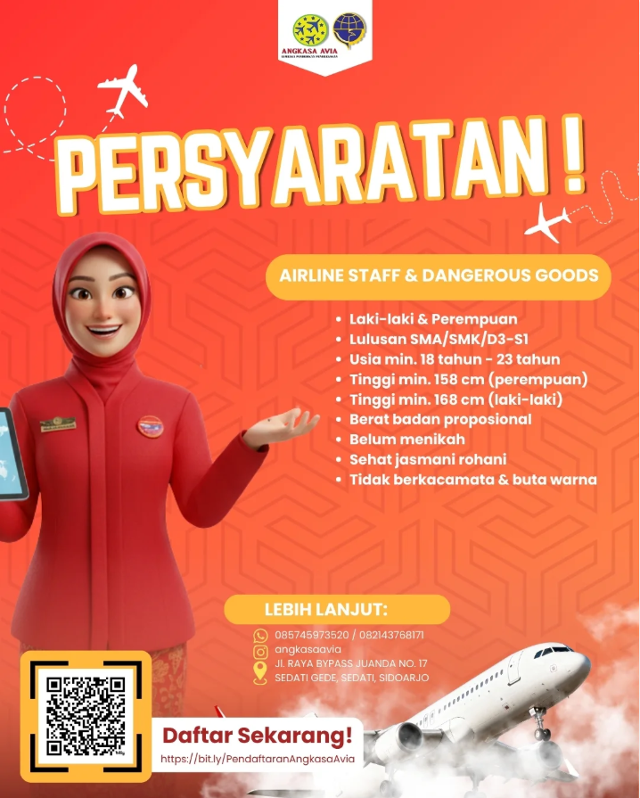 PENDAFTARAN KELAS JUNI ANGKASA AVIA ANGKATAN 28 TELAH DIBUKA❗❗